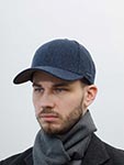 Бейсболка STETSON арт. 7720502 WOOLRICH (синий / черный)